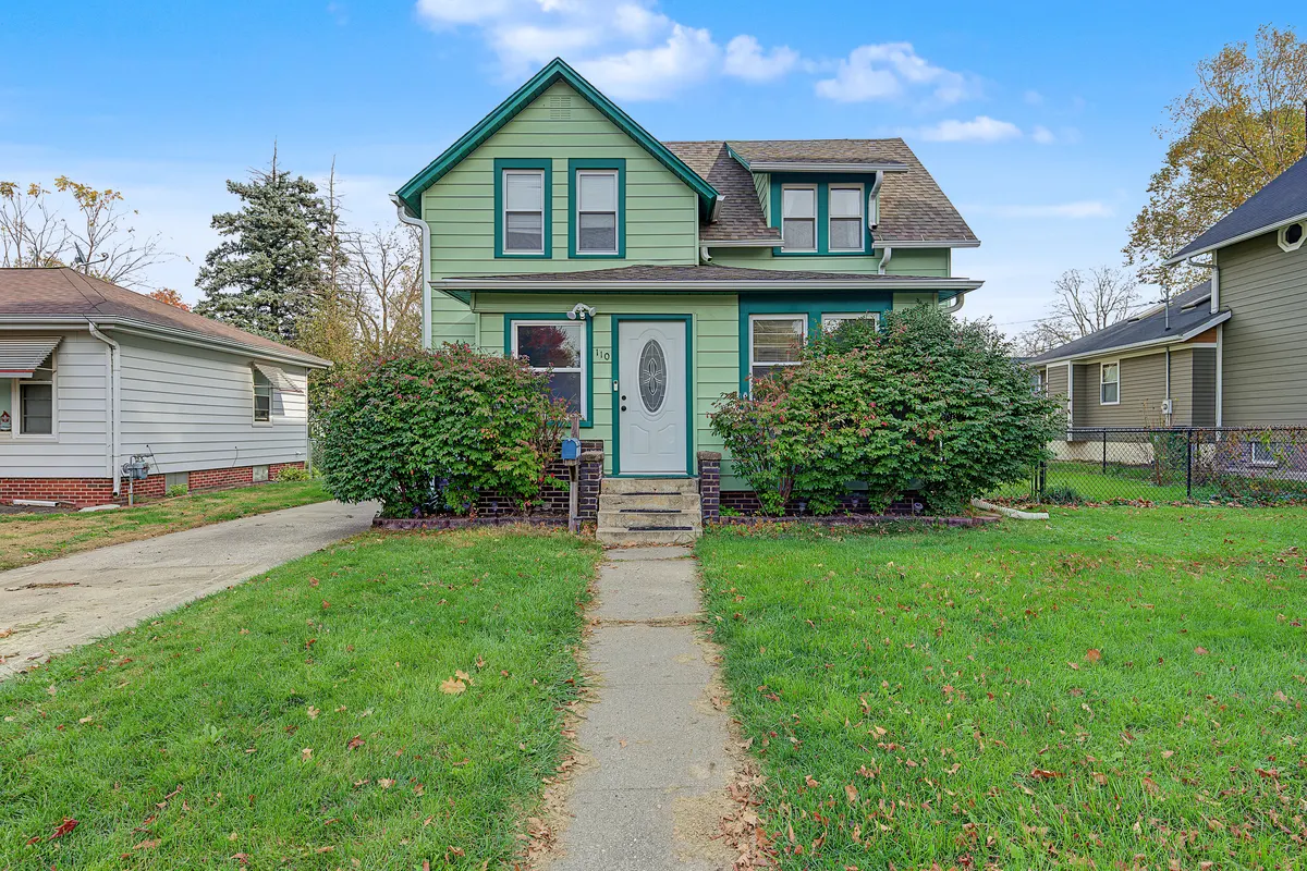 110 Clinton St, Boone - front exterior of the green two-story home, photo 1